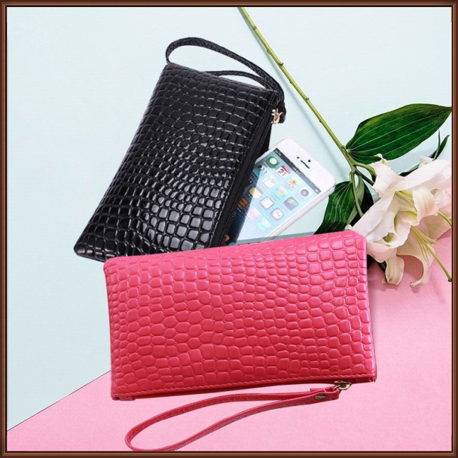 Ví Đựng Điện Thoại Màu Trơn Thời Trang Cho Nữ