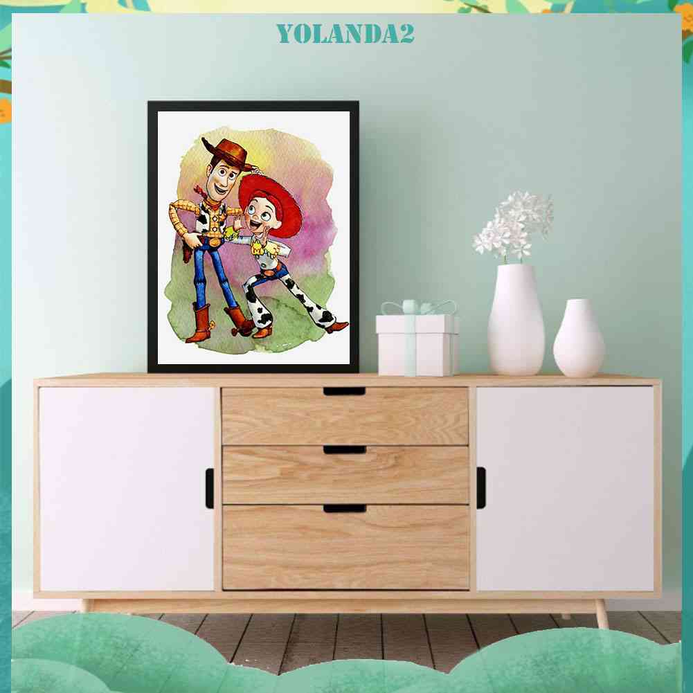 Bộ Tranh Đính Đá 5D Họa Tiết Hoạt Hình Độc Đáo DIY Dùng Trang Trí Nhà Cửa