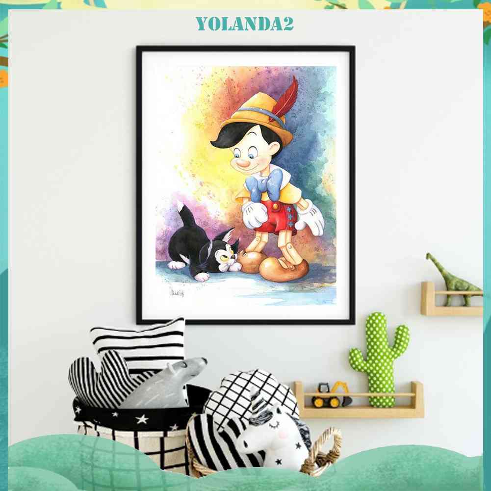 Bộ Tranh Đính Đá Họa Tiết Hoạt Hình Độc Đáo DIY Dùng Trang Trí Nhà Cửa