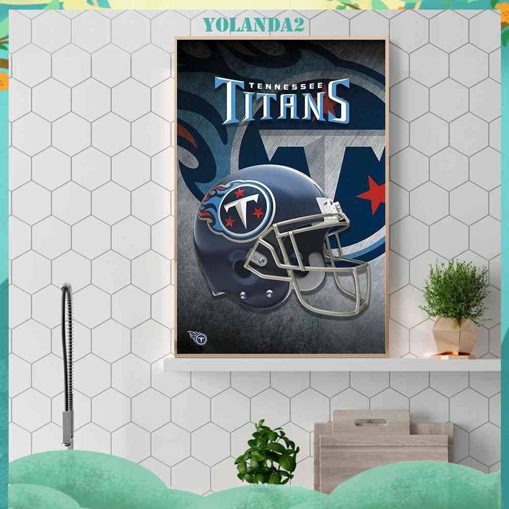 Tranh Đính Đá Kim Cương Toàn Bộ 5D DIY Hình Tennessee Titans