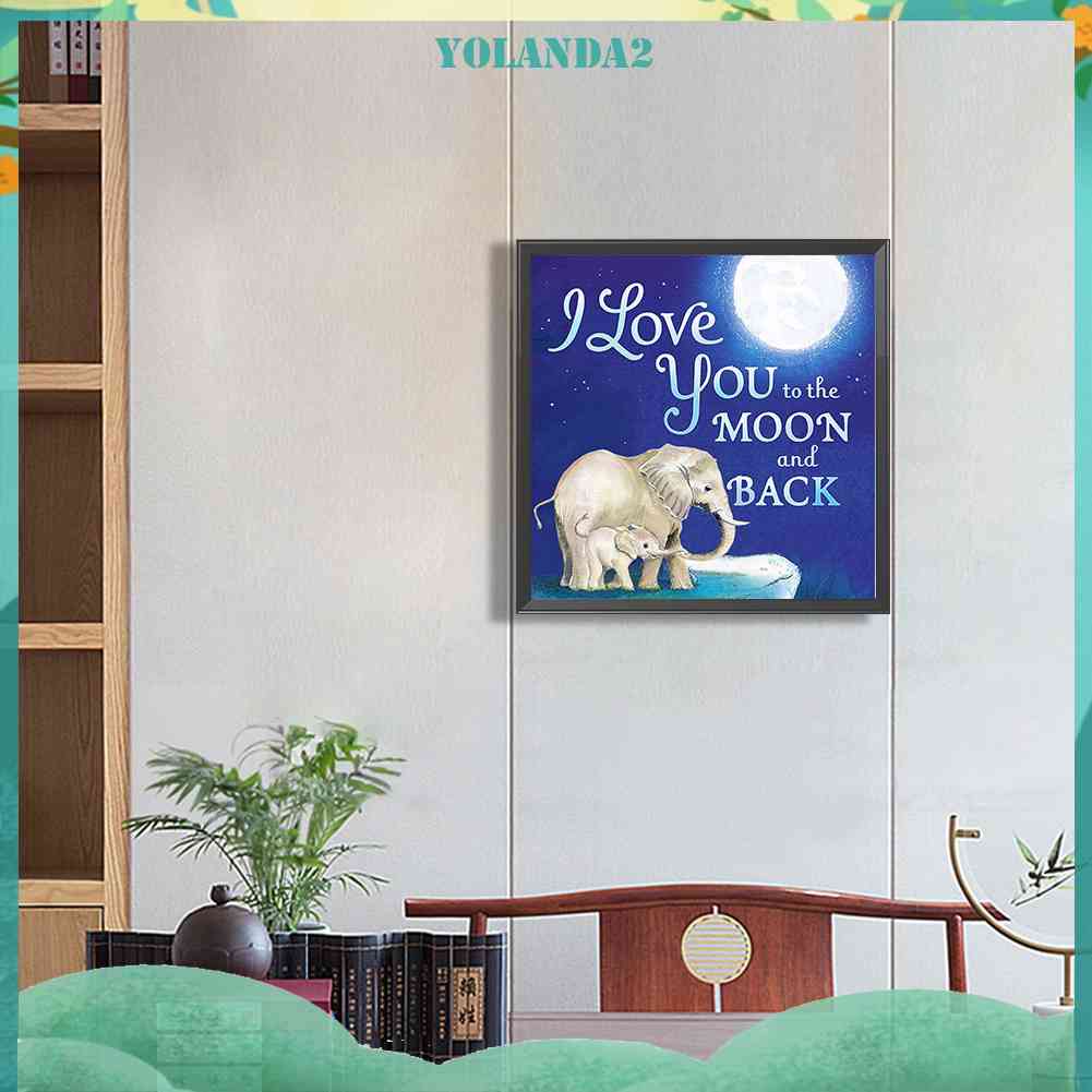 Bộ Tranh Đính Đá 5D Tự Làm Toàn Diện Họa Tiết Mẹ Và Con Trai