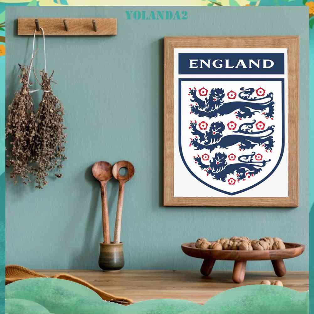 Tranh Đính Đá Kim Cương Toàn Bộ 5D DIY Hình Đội Bóng Anh Quốc