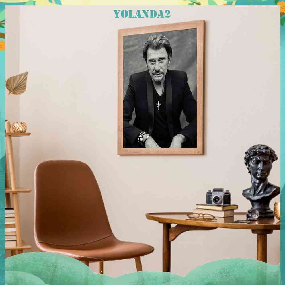 Tranh Đính Đá Kim Cương Toàn Bộ 5D DIY Hình Johnny Hallyday