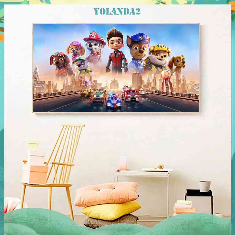 Tranh Đính Đá Kim Cương Toàn Bộ Hình Vẽ Móng Vuốt Trang Trí Tường