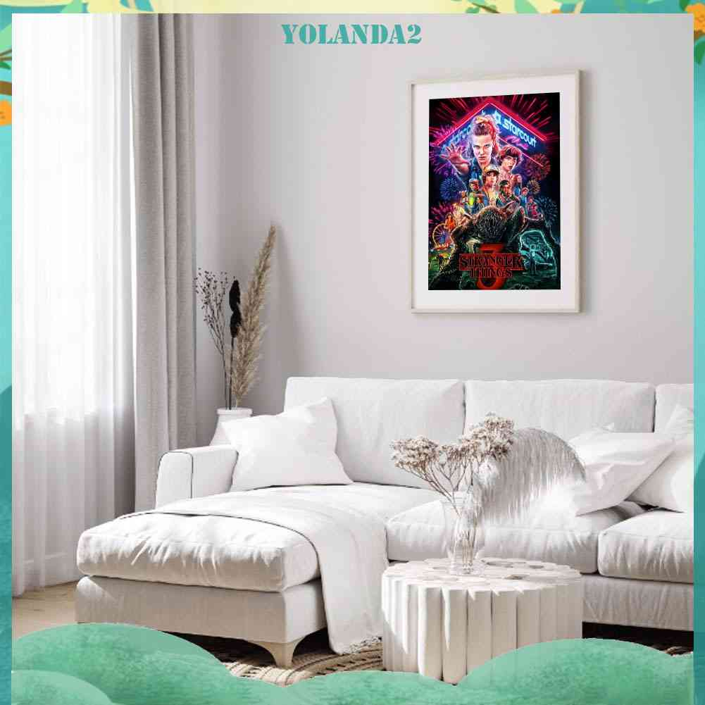 Tranh Đính Đá Kim Cương Toàn Bộ Tròn In Hình Phim Stranger Things