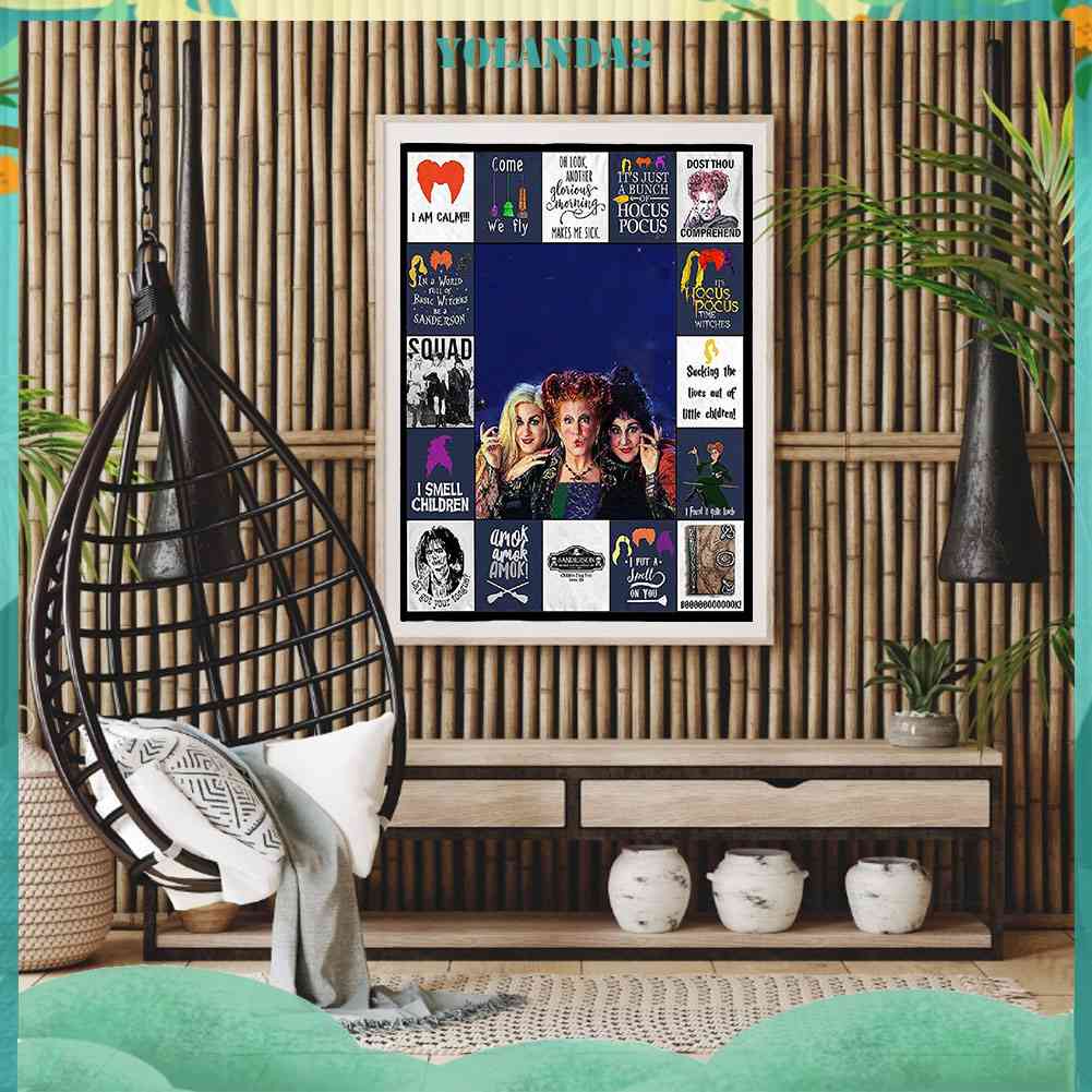 Tranh Đính Đá Kim Cương Toàn Bộ 5D DIY Hình Vẽ Hocus Pocus