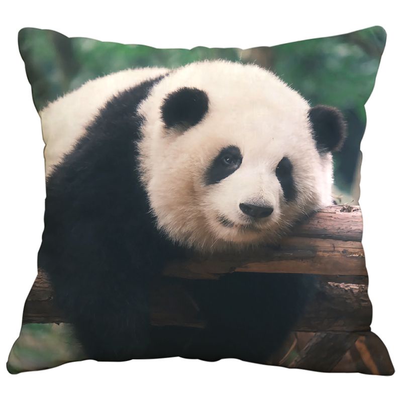 Gối Ôm Hình Gấu Trúc Và Hoa Dễ Thương