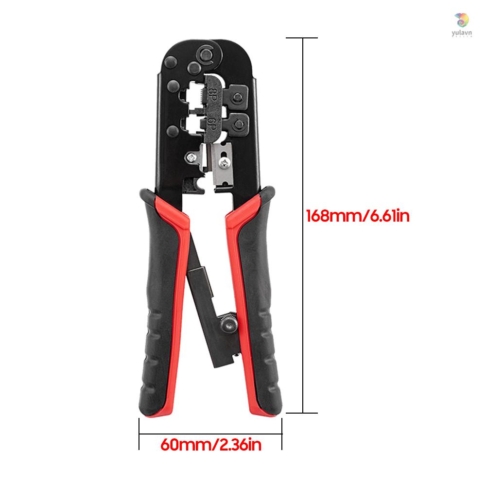 Dụng Cụ Cắt Tuốt Dây Cáp Mạng 8P 6P 3 Trong 1 Đa Năng Tiện Dụng