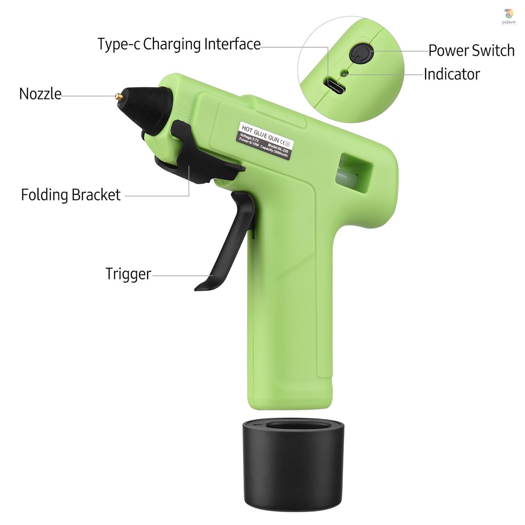 Máy Bắn Keo Cầm Tay Không Dây Dùng Sửa Chữa Đồ Chơi Cho Trẻ Em DIY