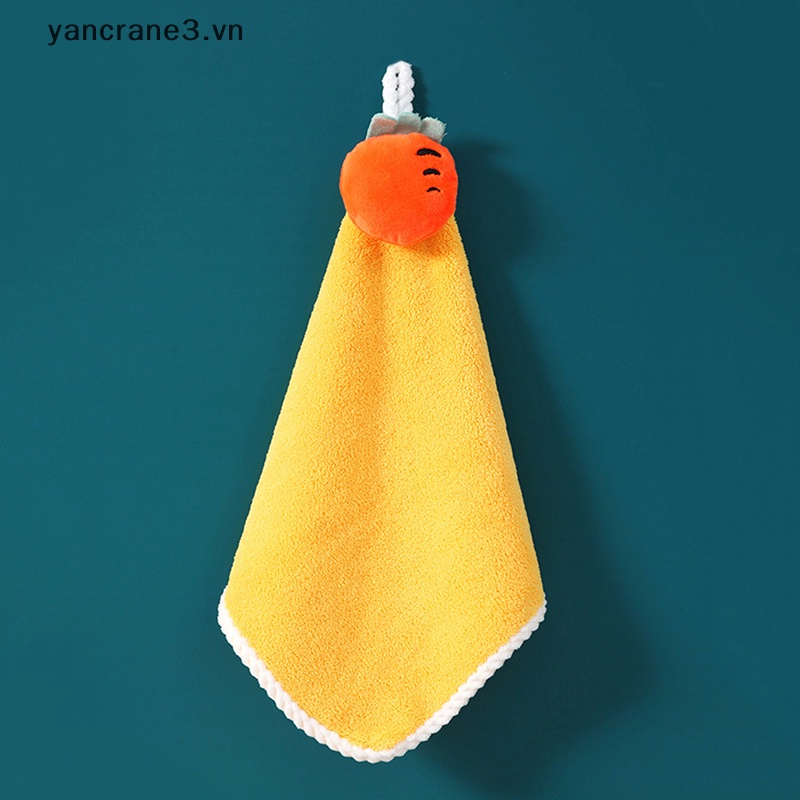 Khăn Lau Tay Vải Nhung San Hô Mềm Mại Thấm Hút Tốt 30 * 30cm {yancrane3.vn}