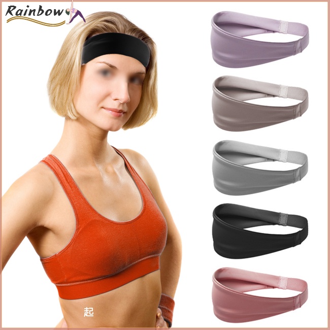 Set 6 Băng Đô Thể Thao Thoáng Khí Màu Sắc Đơn Giản Cho Nữ