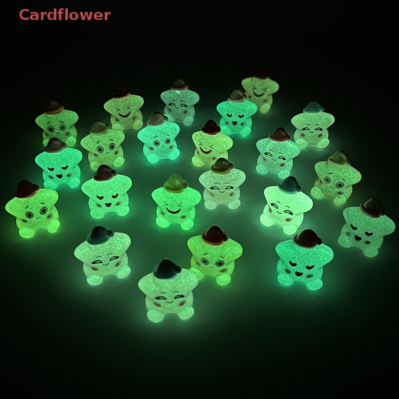 Bộ 2 Ngôi Sao Dạ Quang Mini Bằng Nhựa Resin Dễ Thương Dùng Trang Trí