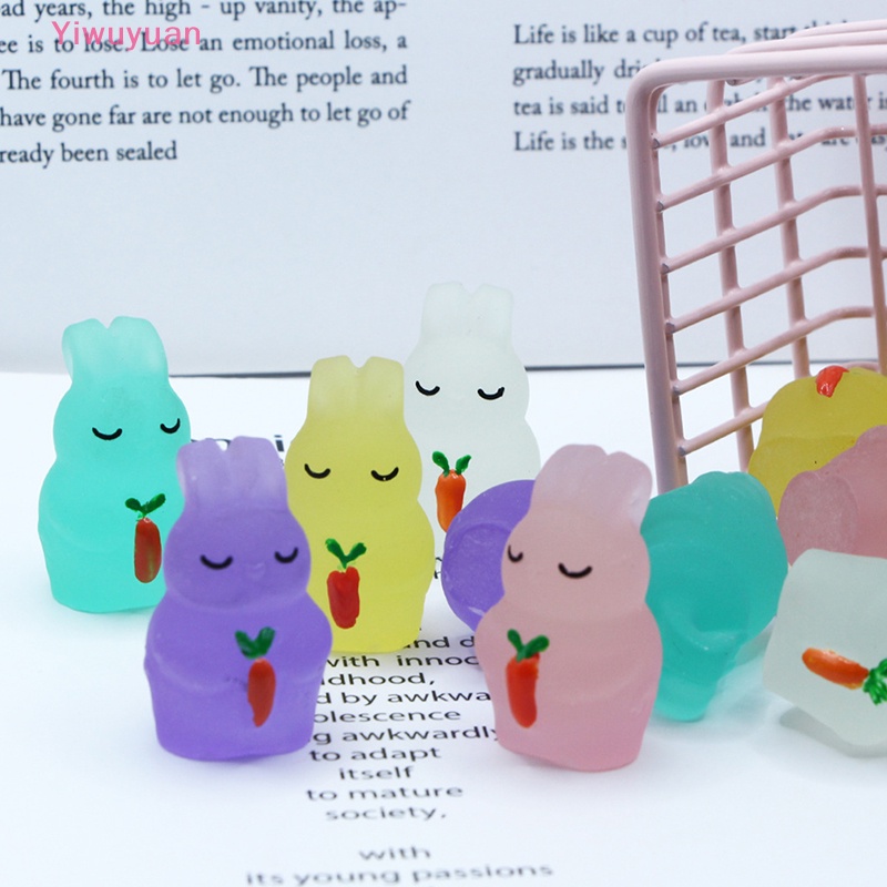 1 Thỏ Dạ Quang Trang Trí Phong Cảnh Mới