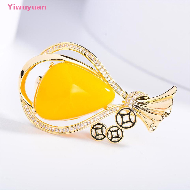Ghim Cài Áo Trang Trí Thiết Kế Thanh Lịch < Yiwuyuan > Tiền Giả Sáp Bỏ Túi Phụ Kiện Quần Áo Mới