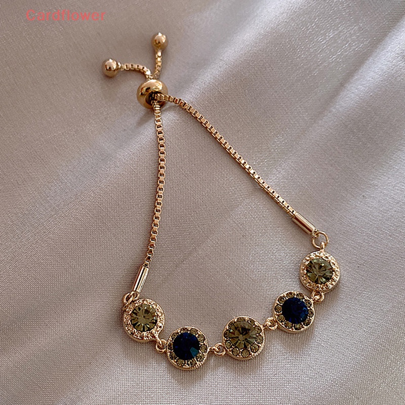 Vòng Tay Nữ Đính Đá Zircon Phong Cách Hàn Quốc Mới