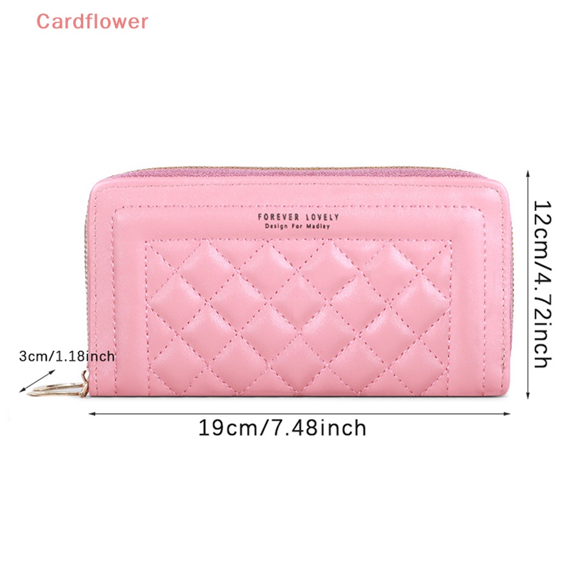 Ví Da Cầm Tay Dáng Dài Có Khóa Kéo Đôi Cỡ Lớn Thời Trang Cho Nữ