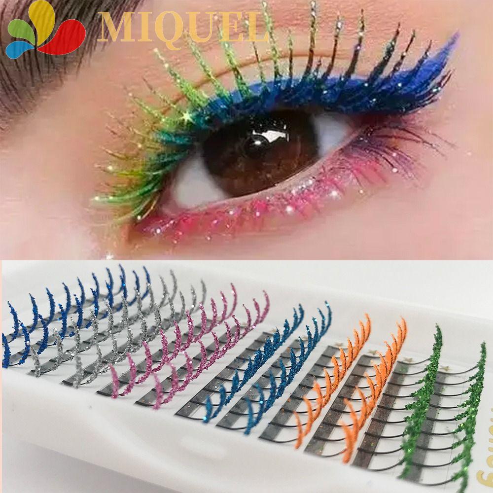 Lông Mi Giả Kim Tuyến Nhiều Màu Sắc Dùng Trang Điểm Biểu Diễn Sân Khấu Tiệc Tùng