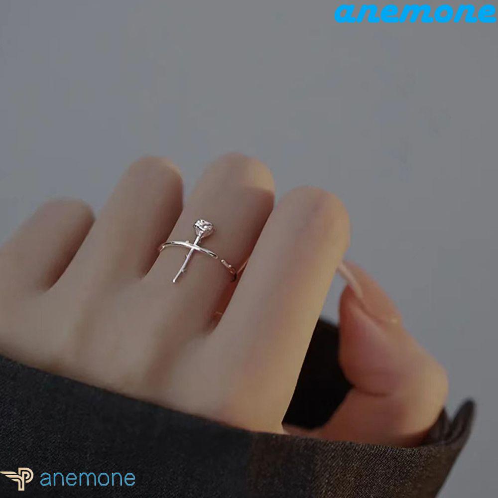 Nhẫn Thiết Kế Hình Hoa Hồng 3D Sáng Tạo Thời Trang Cho Nữ