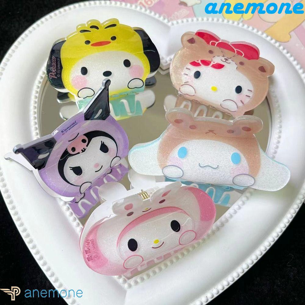 Kẹp Tóc Càng Cua Bằng Acrylic In Họa Tiết Hoạt Hình Melody Kulomi Cinnamoroll Phong Cách Hàn Quốc Ngọt Ngào Thời Trang Cho