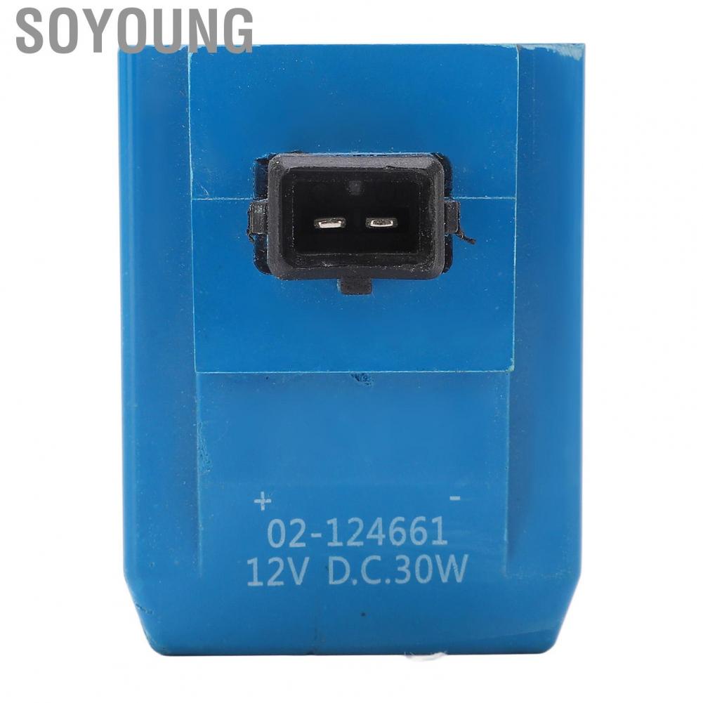 Soyoung 02‑124661   Aging Durable Solenoid Coil Round Pin Solenoid Coil  for Excavator