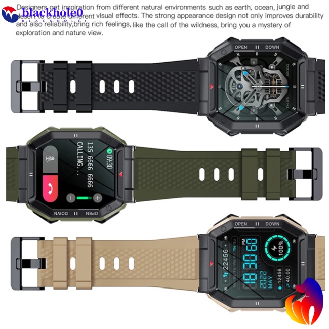 Đồng Hồ Thông Minh BH K55 Màn Hình 1.85 Inch Có Kết Nối Bluetooth Pin 350mah Chống Thấm Nước Ip68