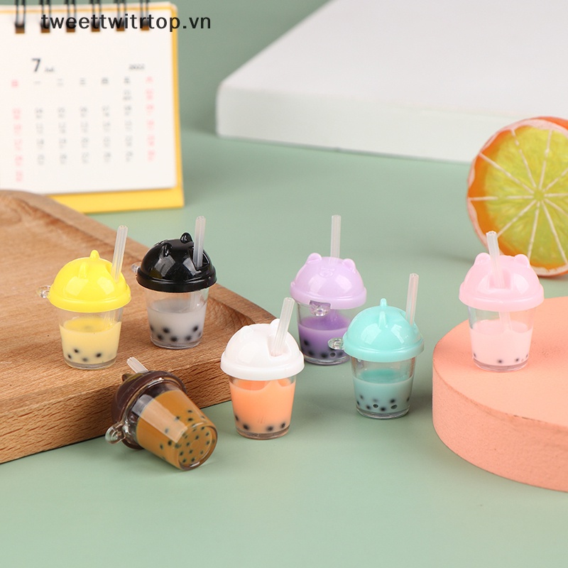 Set 5 Bình Trà Sữa Mini Tỉ Lệ 1 / 12 1 / 6 Cho Nhà Búp Bê