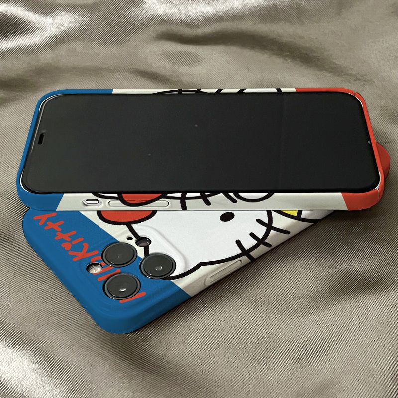 Ốp Điện Thoại Họa Tiết Hoạt Hình Hello Kitty Dễ Thương Chống Sốc Cho iPhone13 14pro 8P11 max 7 DMBB