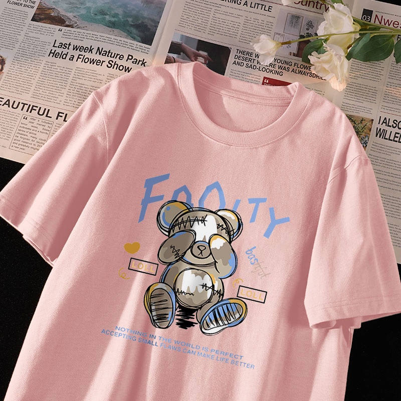 Áo Thun Unisex 100% Cotton Nguyên Chất Ngắn Tay Phong Cách Hàn Quốc Mới NRVP 2023