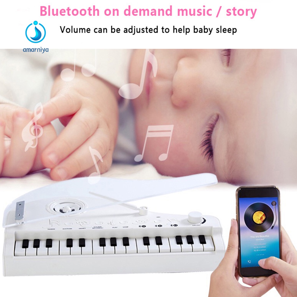 Đồ Chơi Đàn Piano Mini Cảm Ứng Giọng Nói Độ Phân Giải Cao Sạc USB Cho Bé