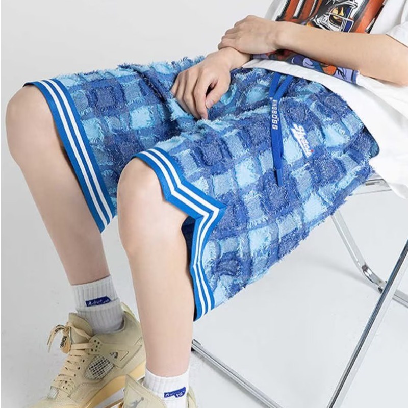 Quần Lửng Dáng Rộng Họa Tiết Caro Đa Năng Thời Trang Mùa Hè Cho Nam [M-3XL]