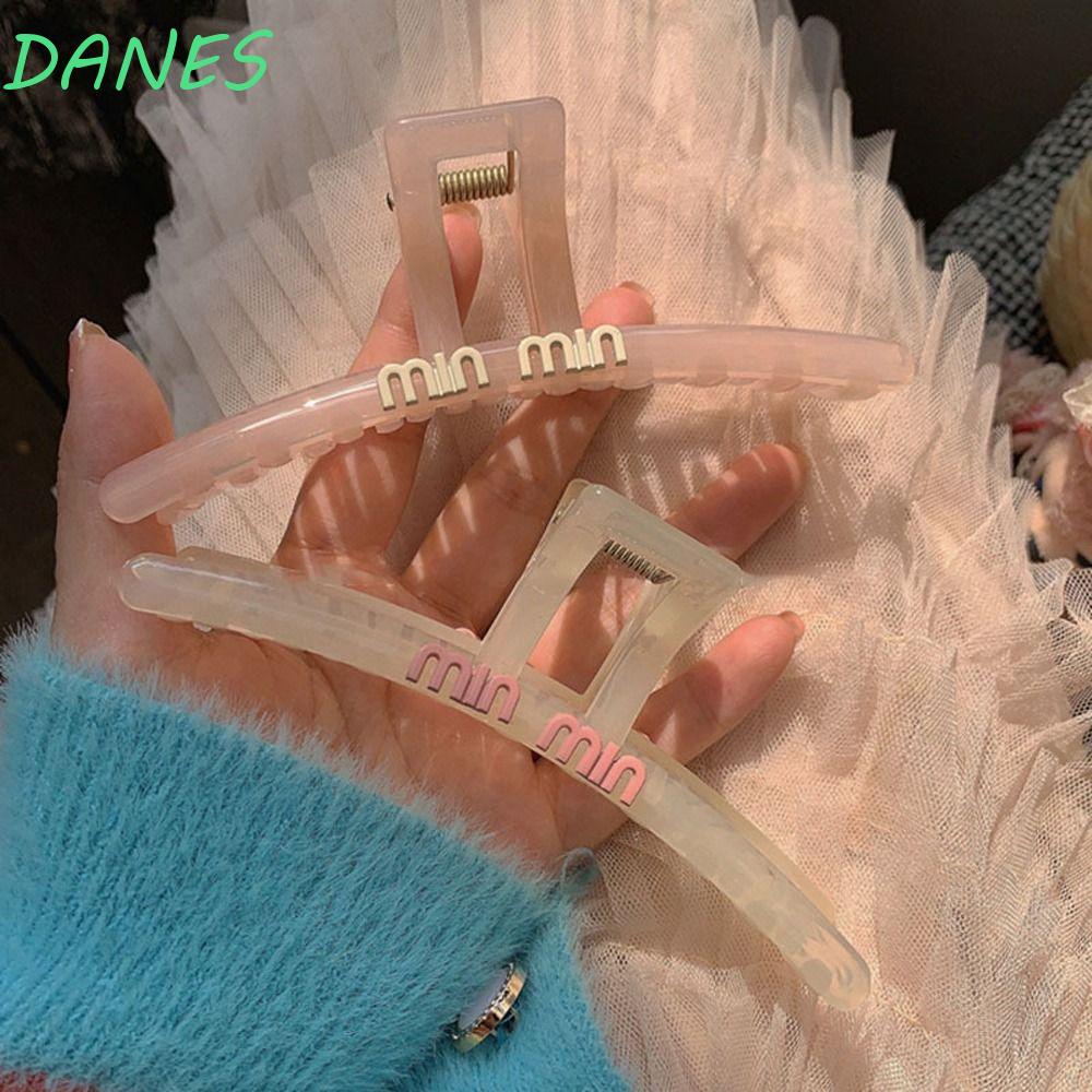 Kẹp Tóc Càng Cua Bằng Acrylic Họa Tiết Hình Học Thời Trang Hàn Quốc Cho Nữ