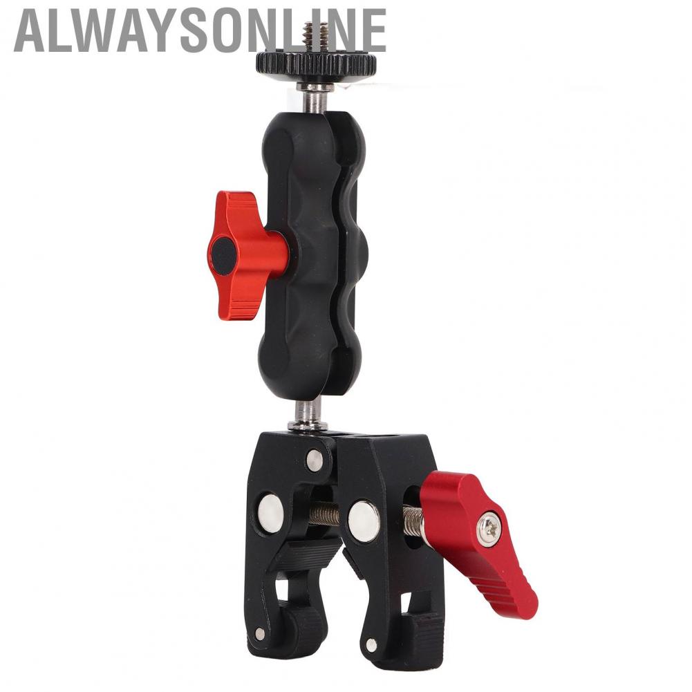 Alwaysonline Camera Super Clamp Head Crab Claw Clip Universal  Bracket Kit