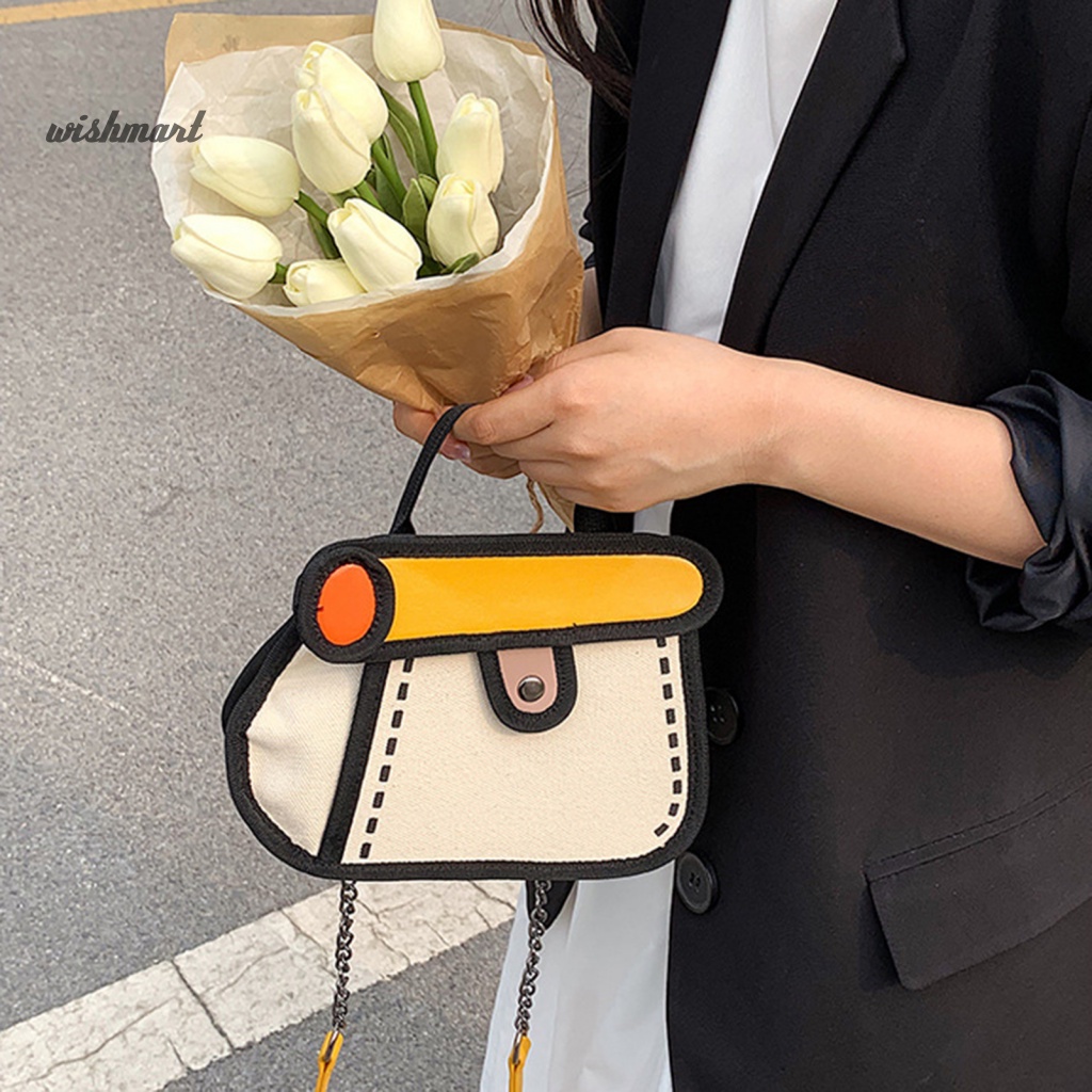 Túi Xách Đeo Chéo Trọng Lượng Nhẹ Có Tay Cầm Dành Cho Nữ Thanh Thiếu Niên [WM]