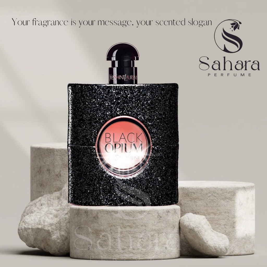 Black Opium | Nước hoa nữ quyến rũ thơm lâu mùi hạnh nhân cà phê | Sahara perfume