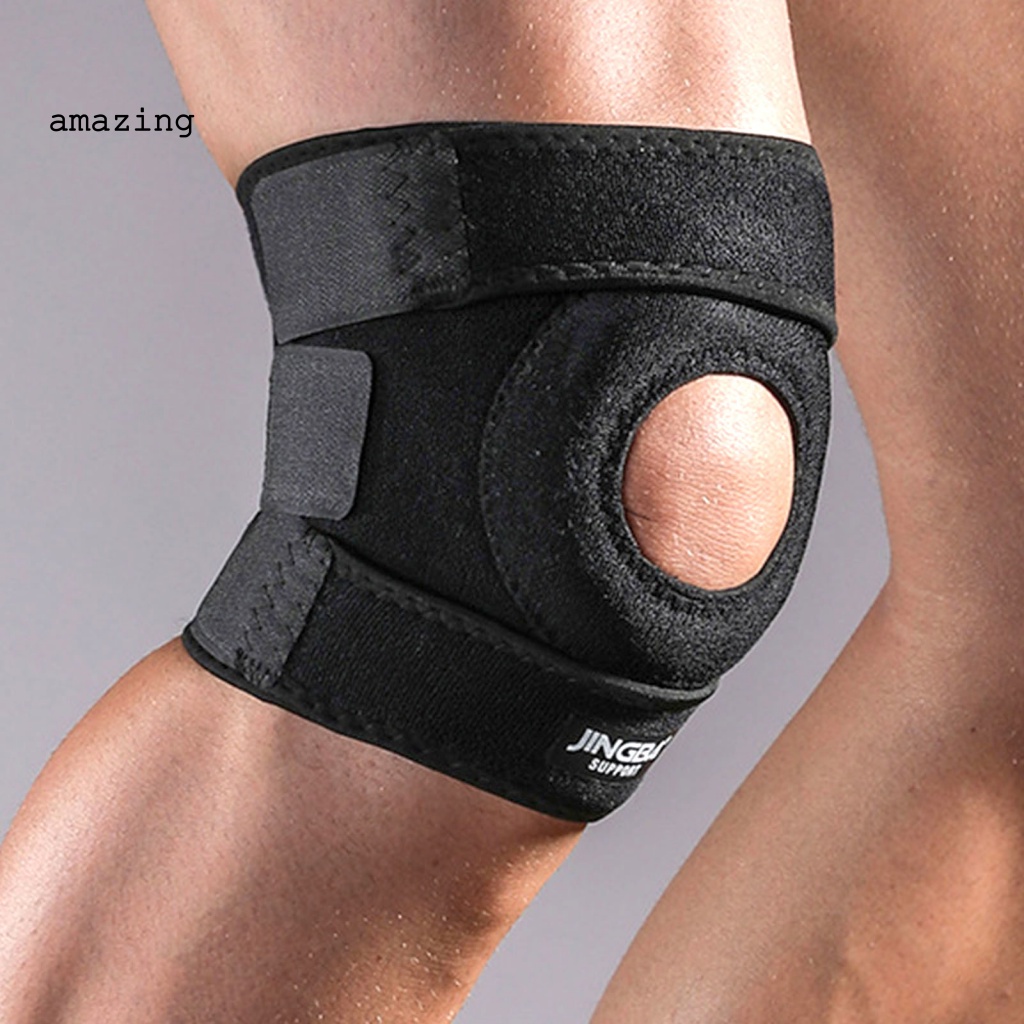 1 Đai Quấn Bảo Vệ Đầu Gối Gọn Nhẹ Màu Đen Tự Điều Chỉnh Siêu Bền Hỗ Trợ Luyện Tập Thể Hình