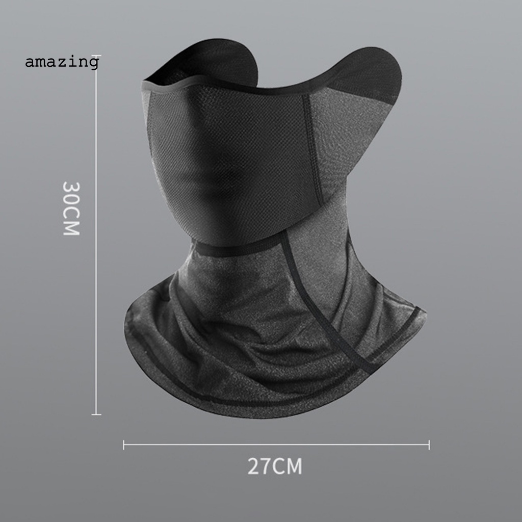 Tấm Che Mặt Bằng Lụa Lạnh Mềm Chống Bụi Dùng Đạp Xe