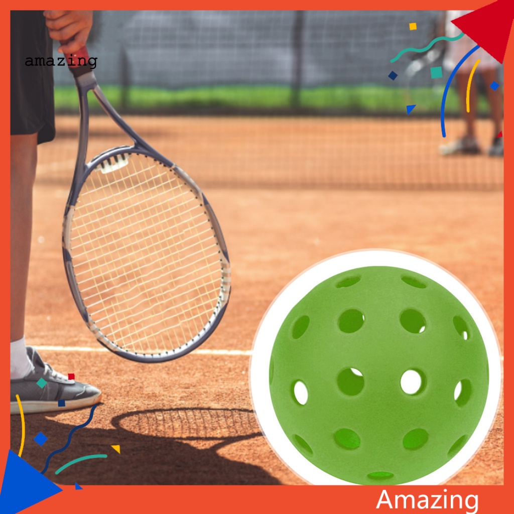1 Set Quả Bóng Nhựa PE Có Lỗ Dễ Dàng Mang Theo Khi Chơi Thể Thao Trong Nhà Và Ngoài Trời