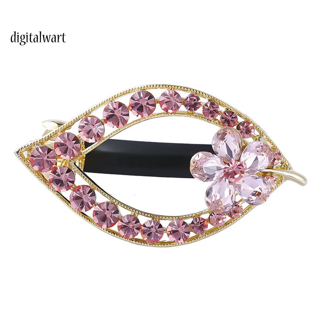 Kỹ Thuật Số| Kẹp Tóc Hợp Kim Hình Trái Tim / Bướm / Lá Đính Đá Xinh Xắn