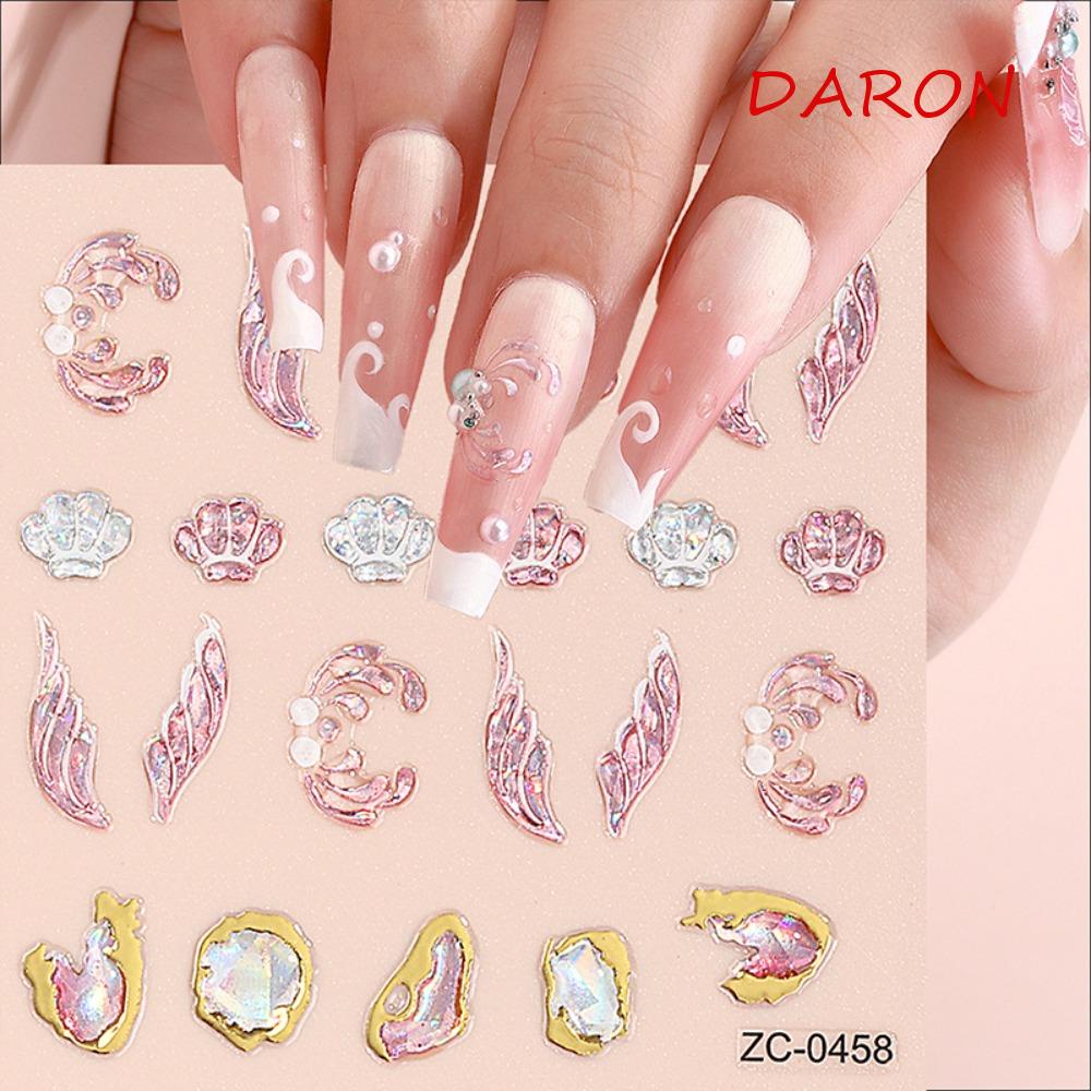 Miếng Dán Trang Trí Móng Tay Họa Tiết Hoạt Hình Thỏ / Trái Tim / Nơ Xinh Xắn