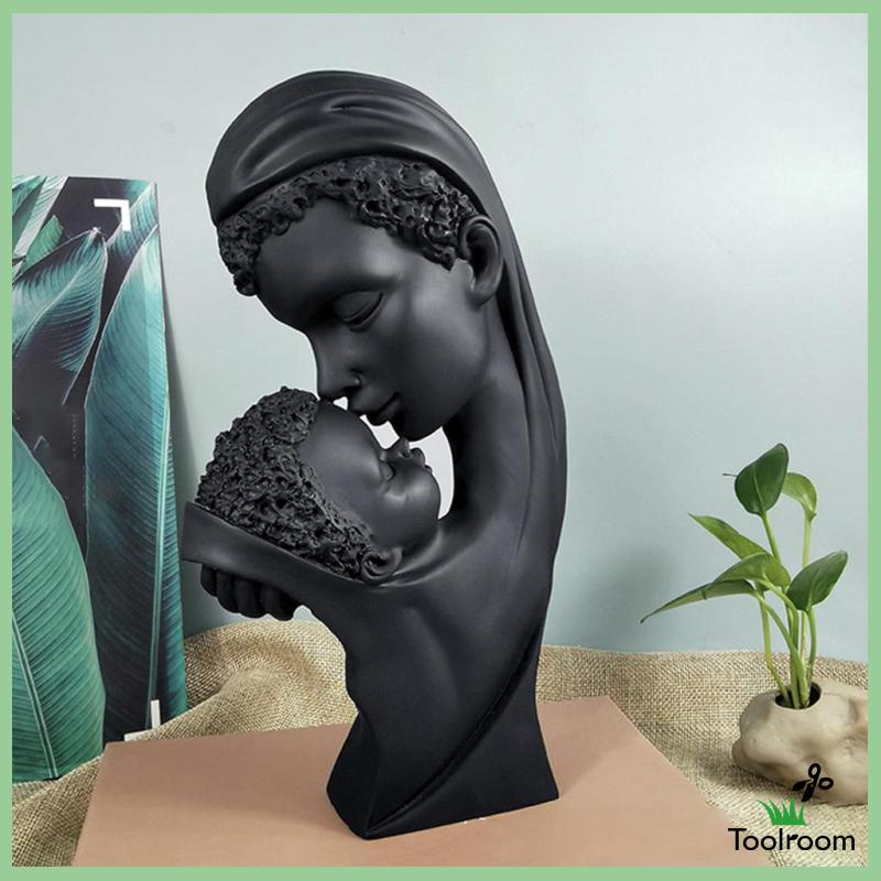 Tượng Điêu Khắc Bằng Tay Trang Trí Phòng Khách Cho Mẹ Và Bé