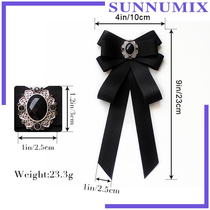 [Sunnimix] Vòng Cổ Ruy Băng Thắt Nơ Đính Hạt Trang Trí Hóa Trang DIY Thanh Lịch Cho Nữ