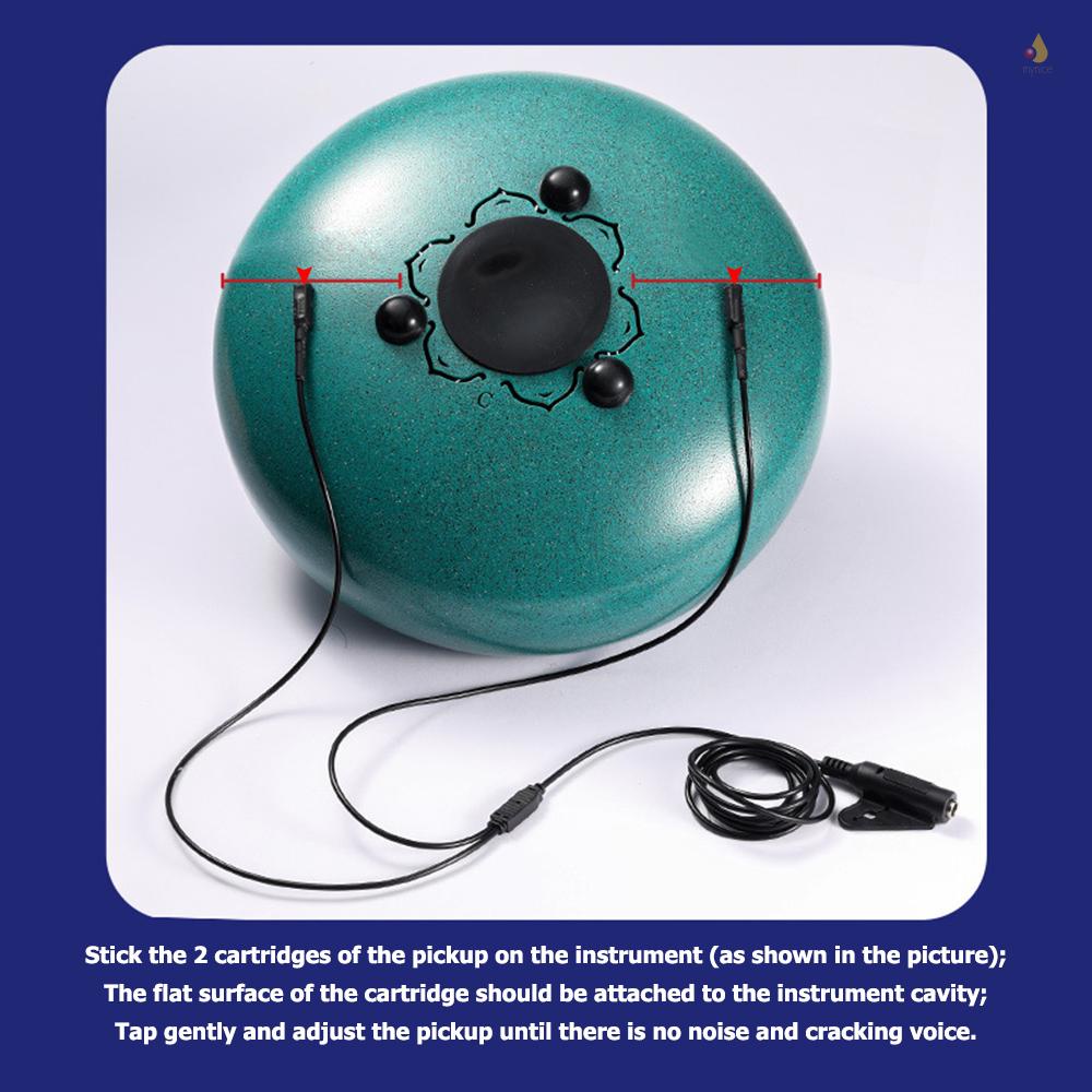 Bộ Pickup Từ Tính Không Khoan 1.8m Giao Diện Âm Thanh 6.5mm Cho Đàn Kalimba