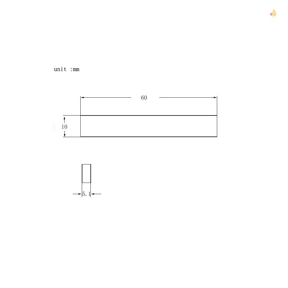 Set 3 Thanh Nam Châm 60 * 10 * 5.1mm Chuyên Dụng Cho Đàn Guitar Điện Alnico