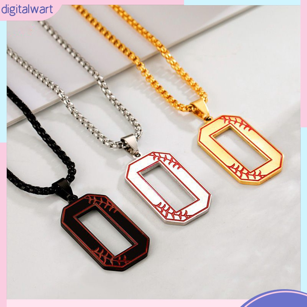 Vòng cổ Mặt Số 0 Bằng Thép Không Gỉ Không Phai Màu Thời Trang Cho Nam Và Nữ