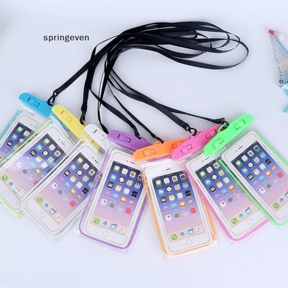 Túi Đựng Tiền / Thẻ / Điện Thoại Bằng PVC Trong Suốt Chống Thấm Nước Tiện Dụng Mang Theo Bơi Lội