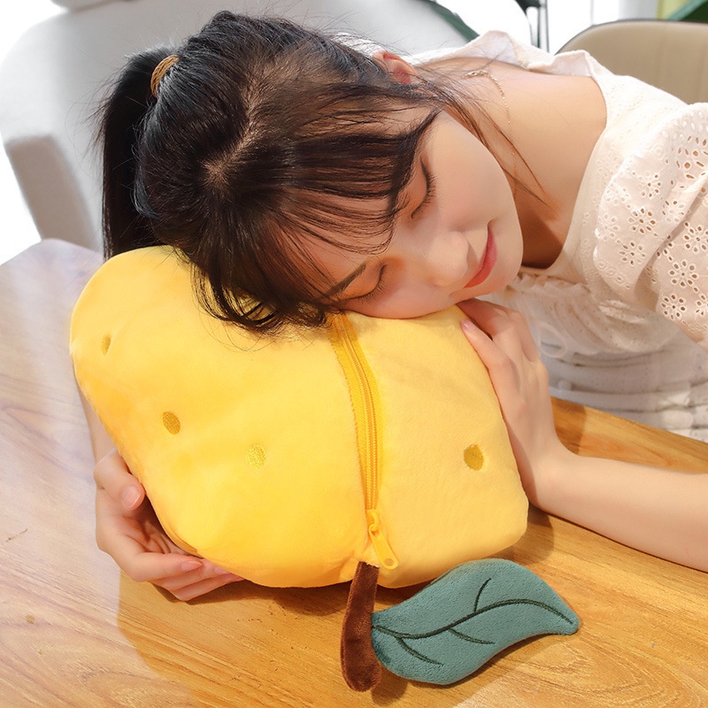 Thú Nhồi Bông Hình Trái Cây 2 Trong 1 Dễ Thương