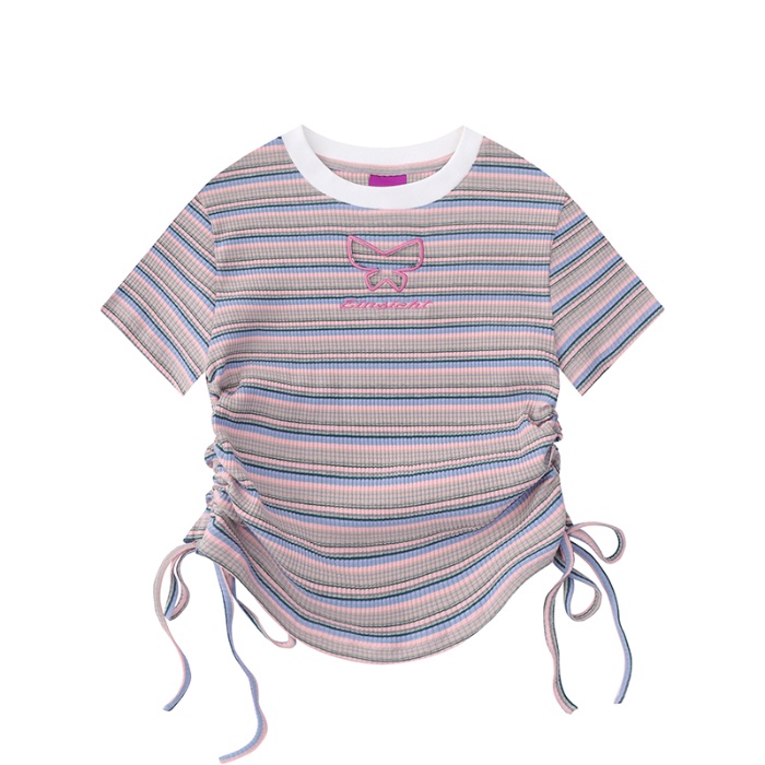 Áo Thun Cotton Tay Ngắn In Hình Đồ Họa Phong Cách Hàn Quốc Mẫu Mới 2023 Thời Trang Cho Nữ