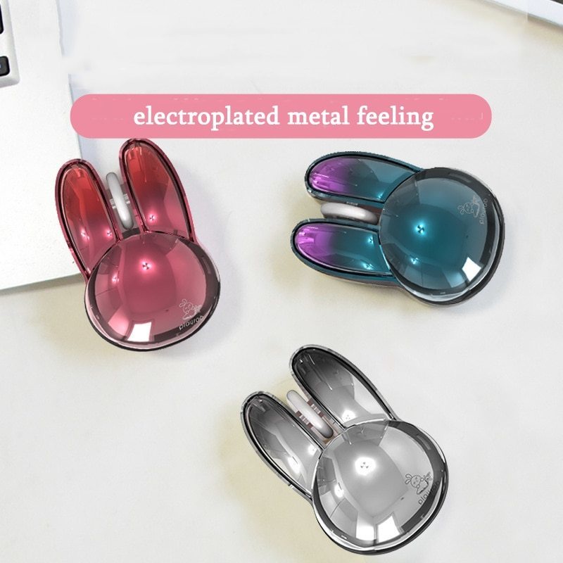 Chuột Không Dây Bluetooth 3D Hình Thỏ Dễ Thương Cho Laptop / PC