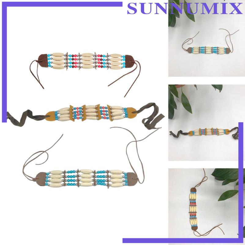 [Sunnimix] Vòng Cổ Hạt Gỗ Nhiều Màu Phong Cách Bộ Lạc Bohemian