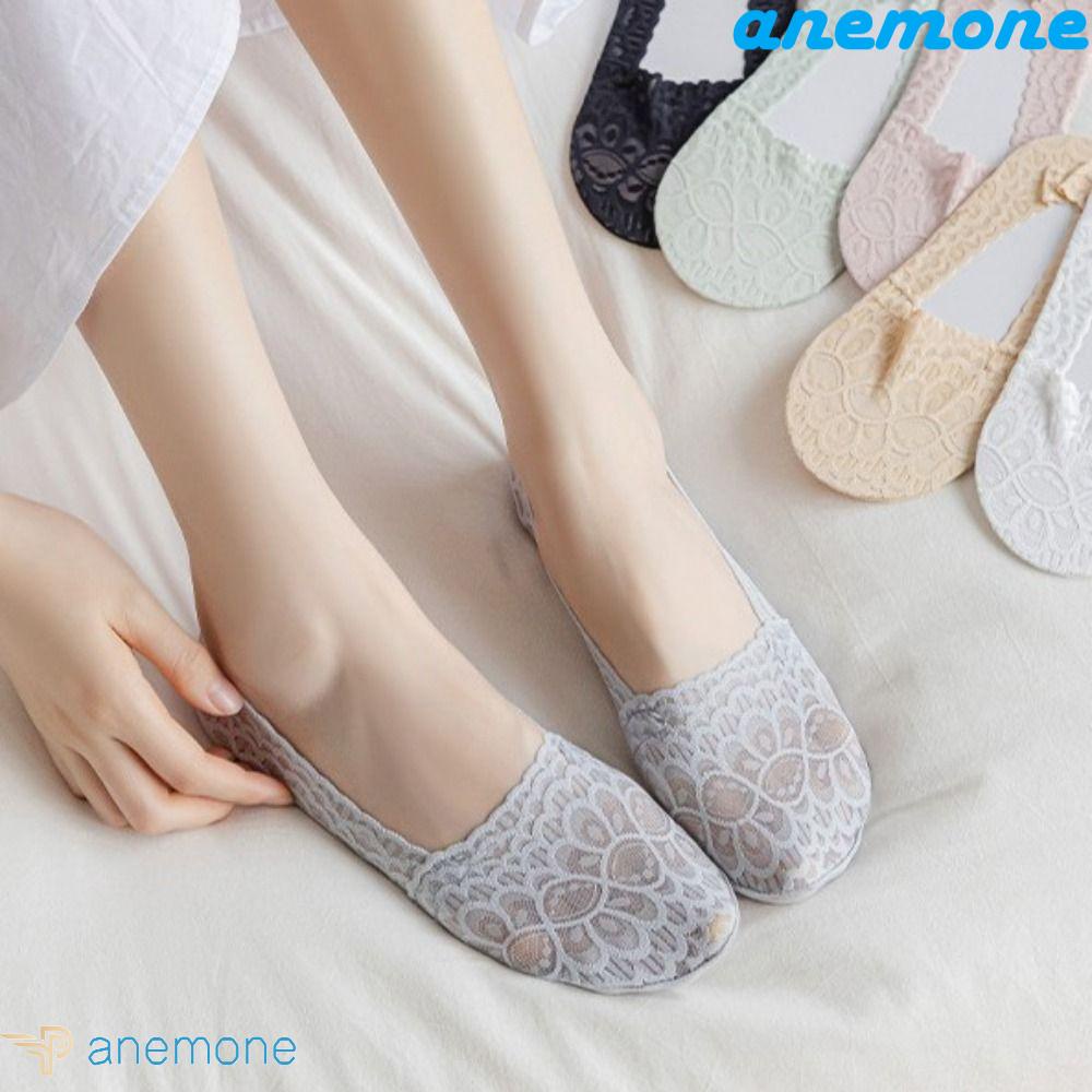 Anemone Đôi Vớ Thuyền Thoáng Khí Trong Suốt Miệng Nông Thoải Mái Thời Trang Mùa Hè Cho Nữ